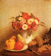 Henri Fantin-Latour Still Life with Flowers and Fruits Sweden oil painting reproduction